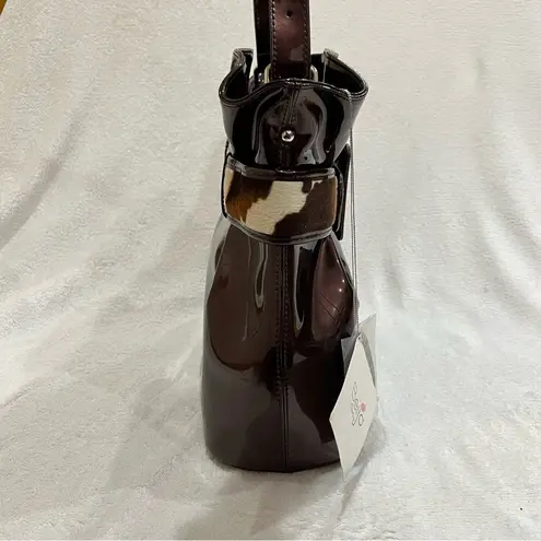 Beijo NWT Copper Brown Patent Leather Bag