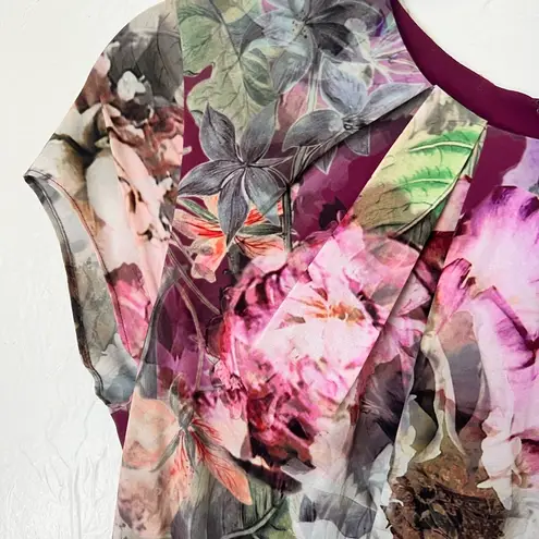 Ted Baker  Ceyara stealth floral black dress size 4