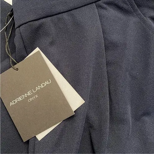 2 PC Adrienne Landau Onyx Women's Crop Blazer AND Onyx Pencil Slacks NWT Blue