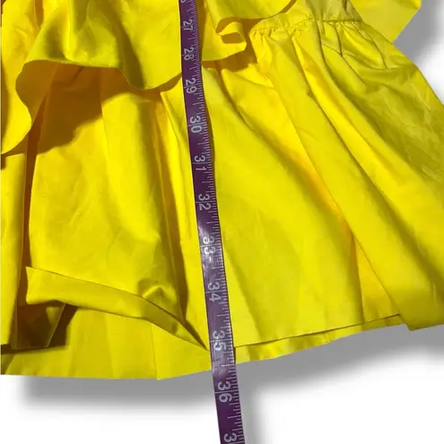 Tuckernuck Hyacinth House Yellow Ruffle Sofie Mini Dress Size XL new with tags