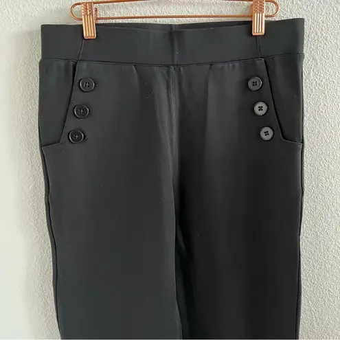 Betabrand Black Work Career Office Business Casual Yoga Pants W1341-BLK Medium