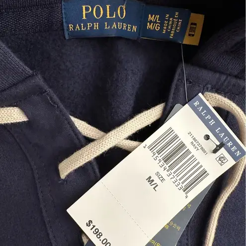 Ralph Lauren  Women’s Lace-up Fleece Hoodie Size M/L