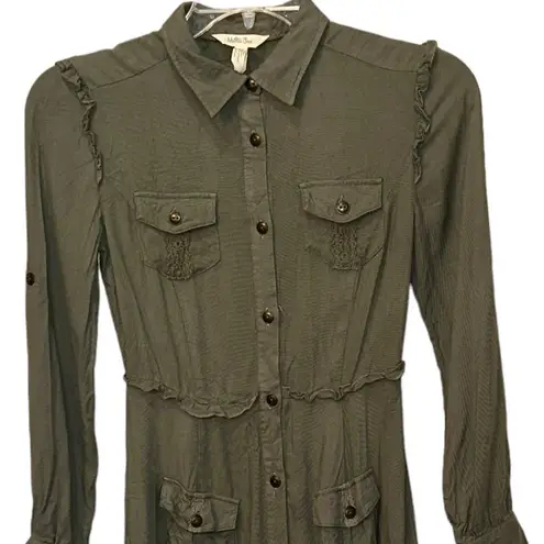 Matilda Jane Once Upon A Time A Canopy Dress Olive Green Size XS
