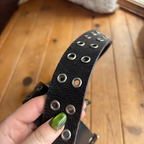 Black Leather Punk/Grunge Belt