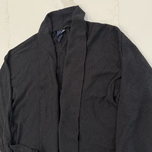 Daytrip  Waffle Knit Open Front Drapey Cardigan Sweater Women’s Small Oversized