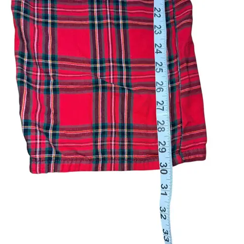 Victoria's Secret  Red Plaid Pajama Set‎ Sleepwear Women's Size S