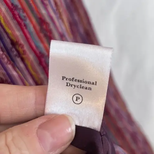 Coldwater Creek Asian Flair Embossed Maximalist Multicolor Jacket Plus Size 1X