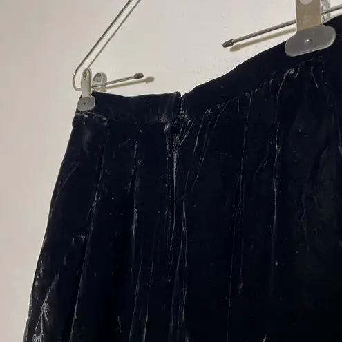 Vintage Velvet Swing Skirt Black Size 4