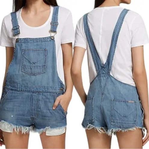 Hudson Jeans Vintage Y2K Hudson Florence Denim Cutoff Shortalls in Immortal Fray Size XS