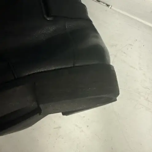 Ciao Bella Black Pebbled Leather Tall Knee