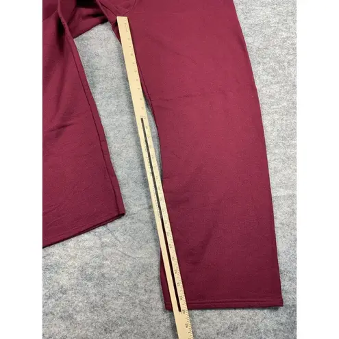 Hanes NWOT  Large Comfort Blend Sweatpants Pull On Elastic Waist Womens Burgundy