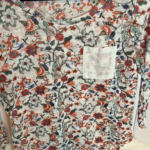 Wallflower Pink and Blue Fitted floral Blouse Size M