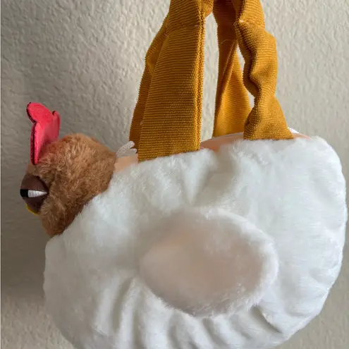 Funny Chicken Plush Bag – 9.8” Soft Toy Crossbody Lazy Expression Work Life mood White - Image 6