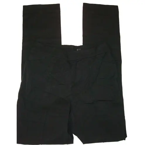 Isaac Mizrahi New Womens Live 6 T Tall 24/7 Stretch Straight Pants Black NWOT