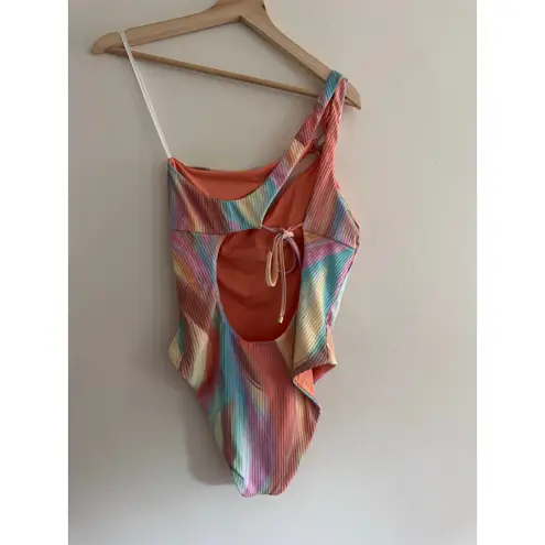 ISABELLA ROSE Newport Dunes Maillot One Piece Swimsuit Size Large NEW Pink