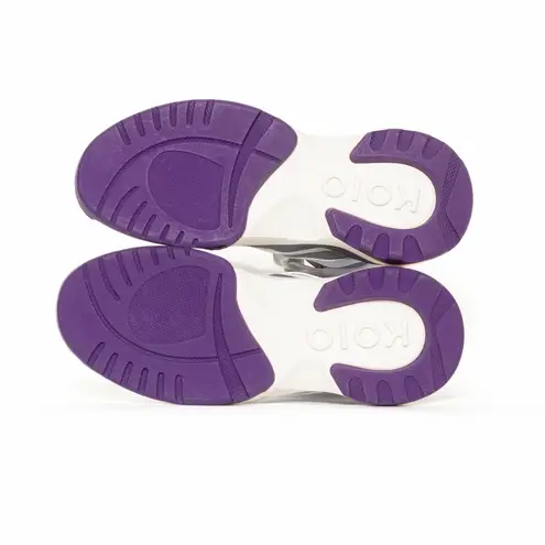 KOIO Aerobics Royal White Purple Leather Sneakers