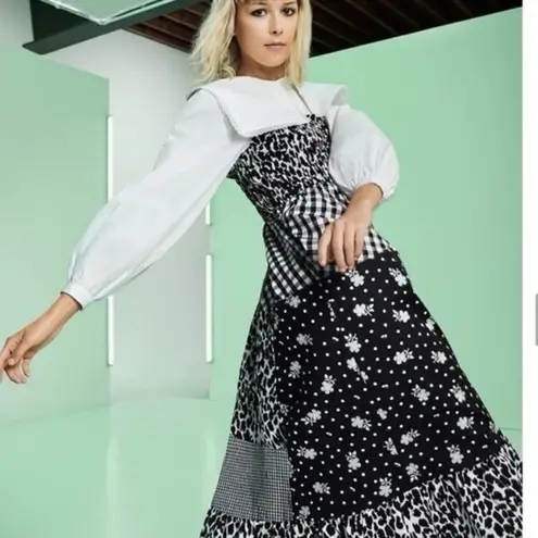 Sandy Liang NEW Women’s Patchwork Smocked Dress