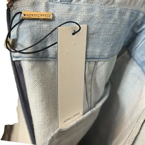 Adam Lippes Denim Jumpsuit Sleeveless Light Blue Acid Wash Womens Size 2