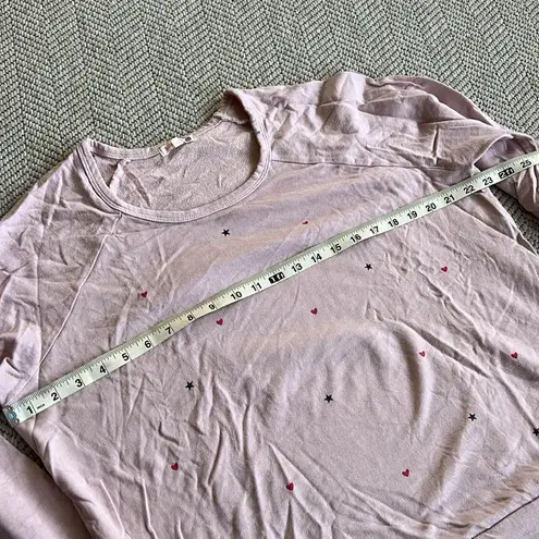 Sundry  Long Sleeve sweatshirt with Star and Heart Accents