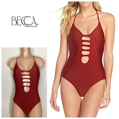 Becca New. knotted one piece. Size medium. Retails $129