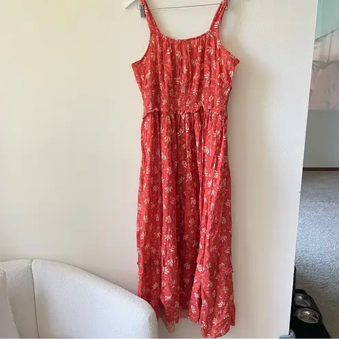 Sundance Artful Ari 100% Cotton Floral Maxi Dress in Large