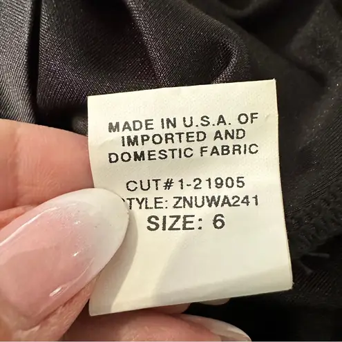 David Meister Black Sequin Bodice Cocktail Sheath Dress Size 6 (EUC)