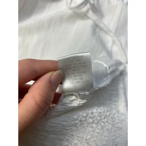 Anna Grace White Puff Sleeve Mini Dress Size S