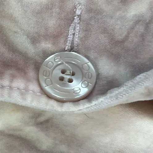 Bebe Vintage  Velvet Blush Tie Dye Paisley Single Button Blazer - Image 6