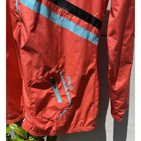 Ping Lightweight Golf Jacket Full Zip Sensorwarm Bright Orange Women's Large