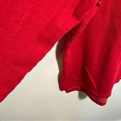 Positivitees Sweatshirt Love Heart Red White Size XL