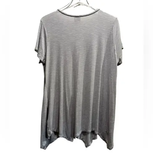 Como vintage Short Sleeve Gray Top 2XL