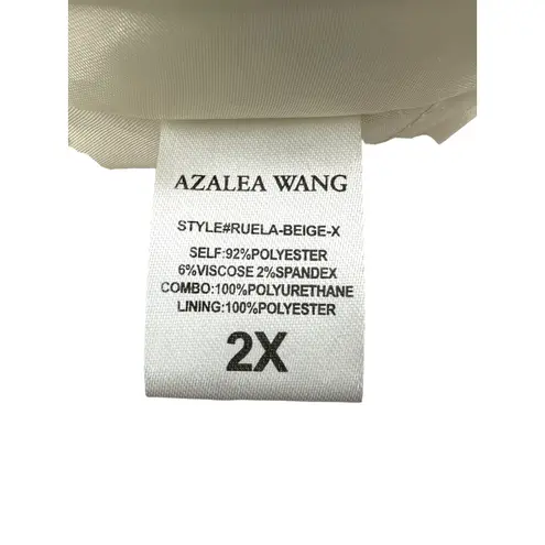 Azalea Wang Ruela Varsity Bomber Jacket Beige Teddy Bear Paris Patches 2X Tan