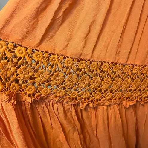 Sundance Yasmina Terracotta Orange Maxi Dress size S