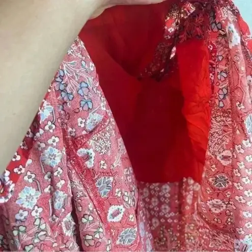 Abel the label Anthropologie‎  Women’s Lola Red Hi-Low Maxi Dress Size XS