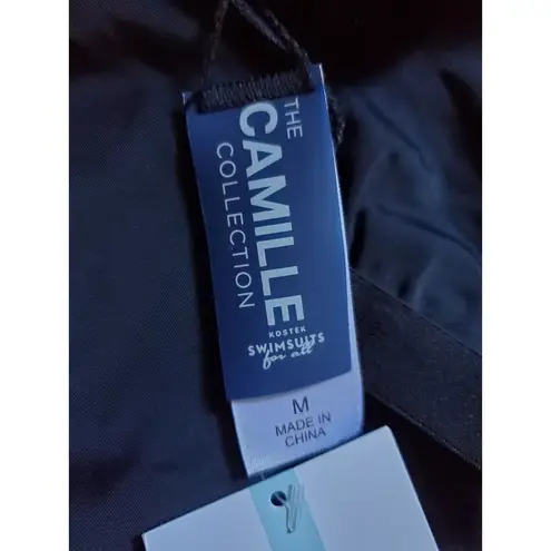 Swimsuits For All Camille Kostek Bathing Suit Black Medium Ruched Butt NWT Sexy Size undefined