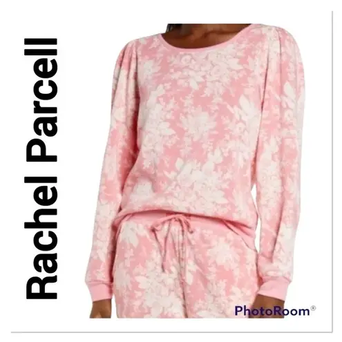 Rachel Parcell  Pink Quill Rose Brocade Sweatshirt size small