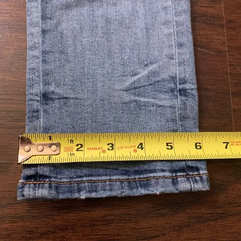 Anthropologie Pilcro & the Letterpress  blue patchwork slim boyfriend jeans 25