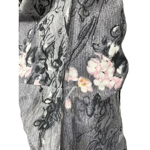 1950s VTG Philmont Sportswear of Miami Grey/Pink Floral Circle Skirt Set M/L Gray Size 12