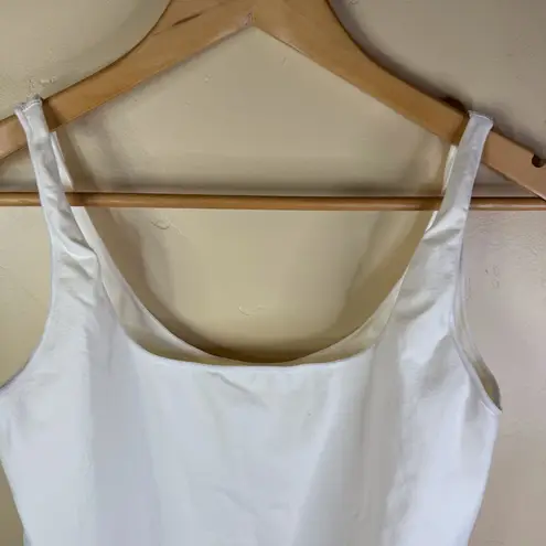 SKIMS 2X/3X White BodySuit GUC Stretch Career Office Wear Layering Capsule