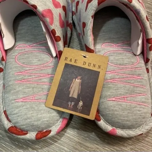 Rae Dunn  Heart Patterned Slippers Size 7/8 - Image 3