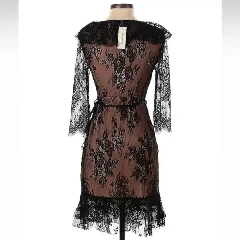 Francesca’s Collections Black Kaylee Lace Wrap Dress Size XXS NWT