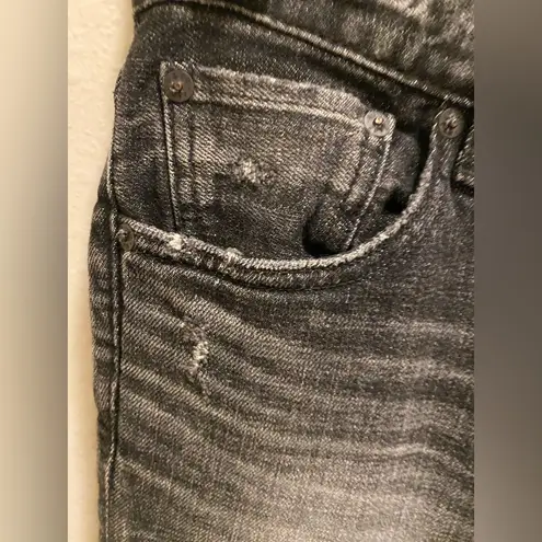 MOUSSY Vintage Faded Black Distressed Jeans Size 24