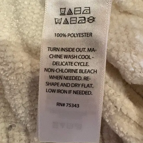 Christian Siriano New York Fair Isle Mock Neck Sweater women’s M White Size M