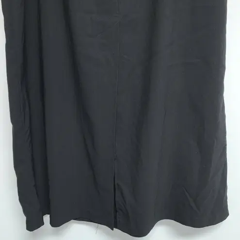 Newport News Shape FX Womens Long Skirt Size 12 Black Casual Modest Pencil