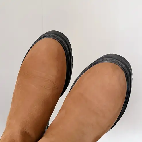 Jenni Kayne • Brooklyn Lug Boot chelsea ankle chunky Walnut cognac brown tan