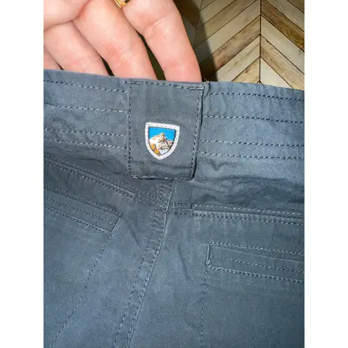 Kuhl Legendary Pants Women's 2 Regular Gray Cargo Outdoor Hiking Lo Rise Granola