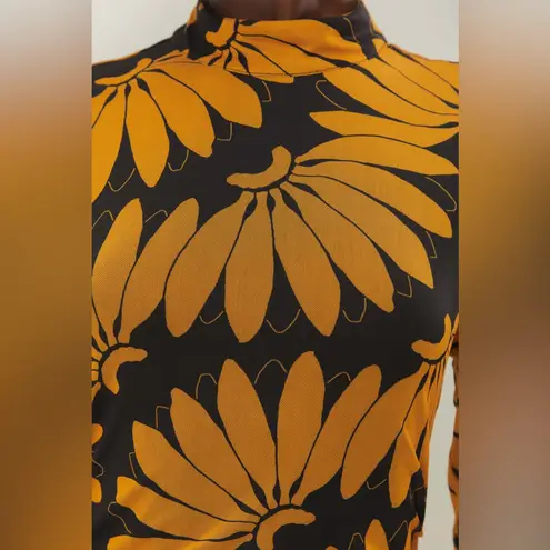 Farm Rio Yellow Copabanana Tulle Midi Dress, Size XXSMALL, $285