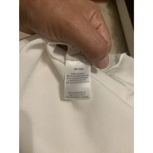 Halston Heritage white dress, size 0, open on one side