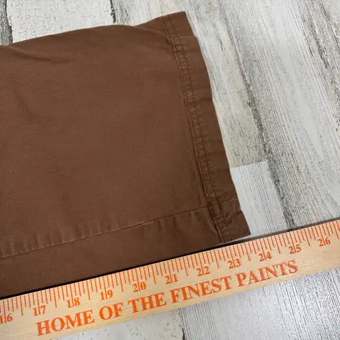Pact Cropped Chino Pants XS | Light Brown | Organic Cotton | Elastic | MSRP $68