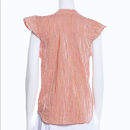 Koch Orange Check Augustus Top